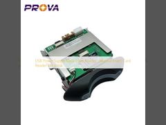 USB Power Supply Kiosk Card Reader , Manual Insert Card Reader For Kiosk